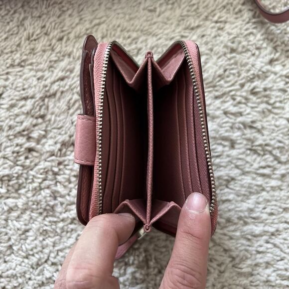 Coach Vintage Kelsey Satchel Pink Pebbled Leather Crossbody Purse w/ Wallet - Picture 14 of 16